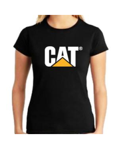 Camiseta Feminina Básica Preta CAT