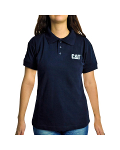 Camisa Polo Feminina Azul Marinho CAT