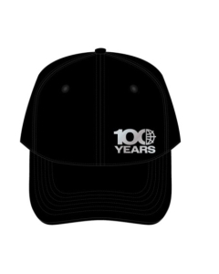 BONÉ PRETO ETIQUETA METALICA - 100 ANOS CATERPILLAR
