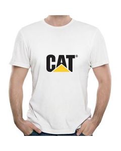 Camiseta Masculina Básica Branca CAT-Confecção - P